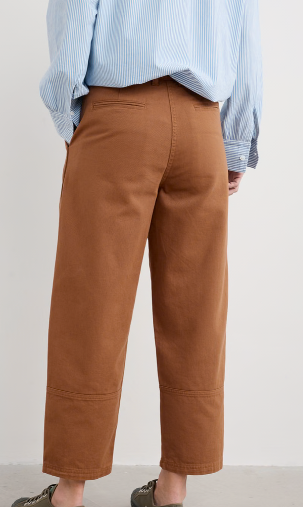 Seasalt Painted Forms Organic Cotton Barrel Leg Trousers