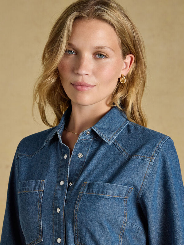 Joules Denim Western Dress