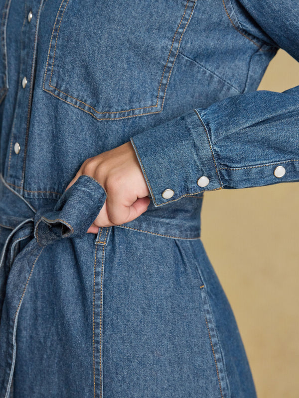 Joules Denim Western Dress