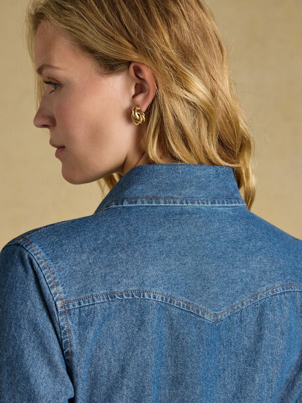 Joules Denim Western Dress