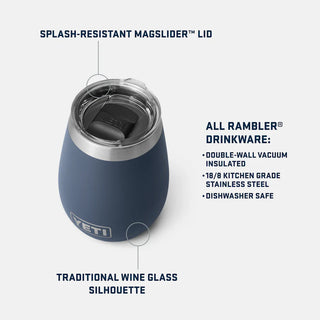 Yeti Rambler® 10oz Wine Tumbler with Magslider™ Lid