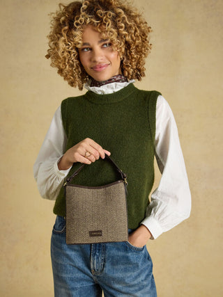 Joules Bucket Bag Herringbone