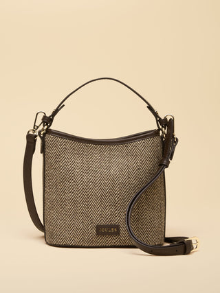 Joules Bucket Bag Herringbone