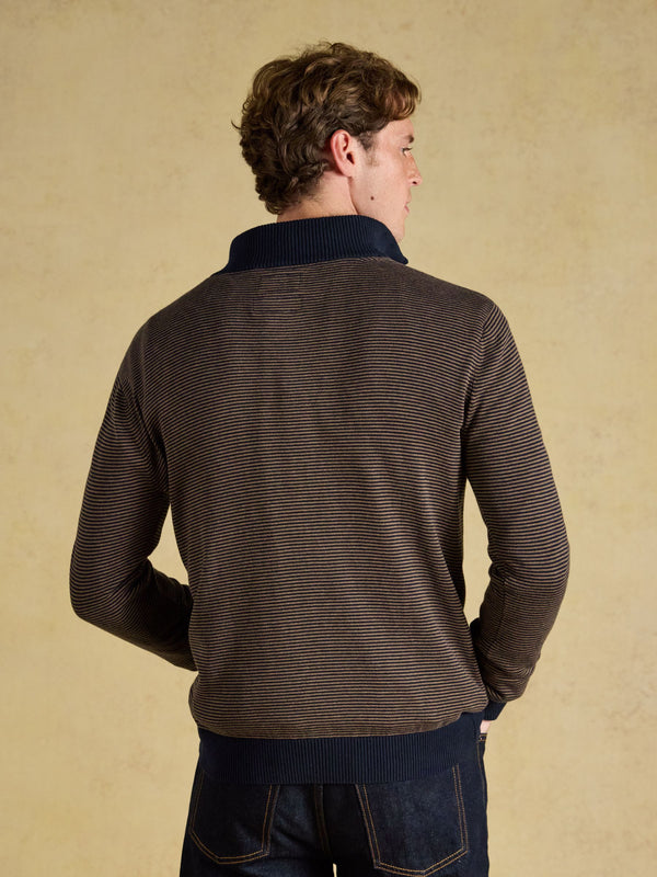 Joules Hillside 1/4 Zip Stripe