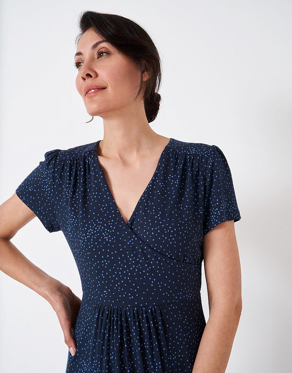 Crew Clothing Edith Wrap Jersey Dress