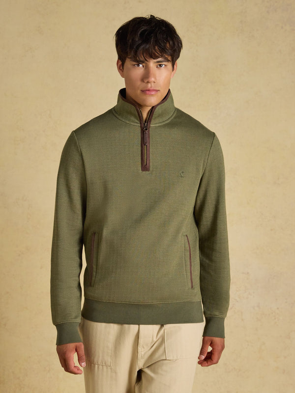 Joules Herringbone 1/4 Zip Sweater