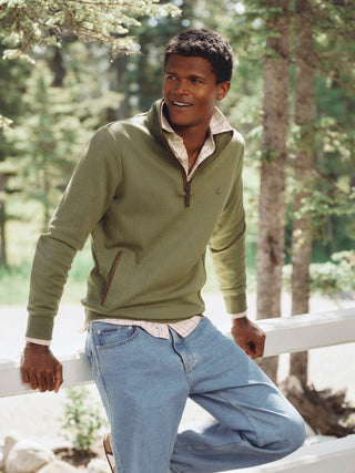 Joules Herringbone 1/4 Zip Sweater