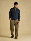 Joules Herringbone 1/4 Zip Sweater