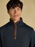 Joules Herringbone 1/4 Zip Sweater