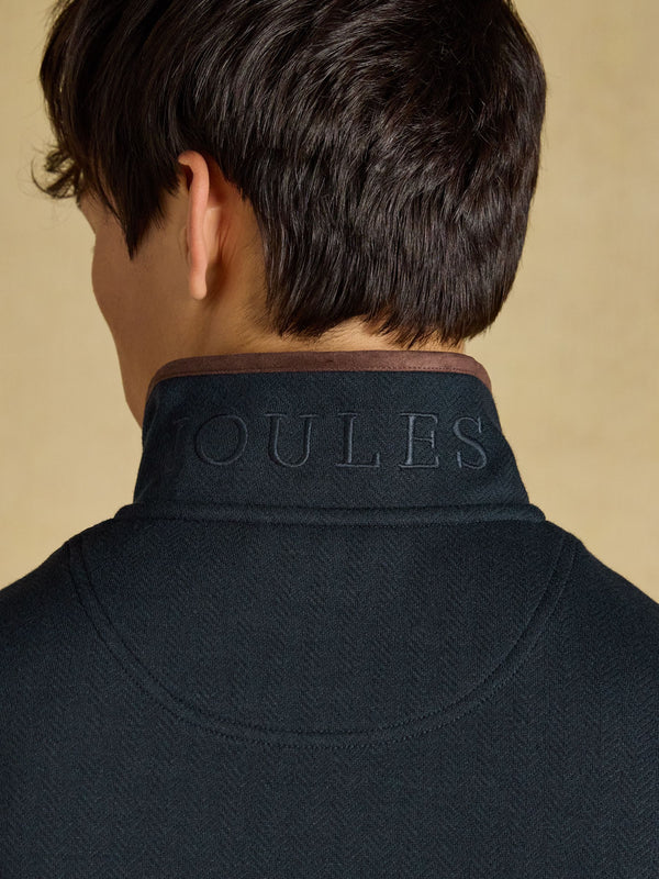 Joules Herringbone 1/4 Zip Sweater