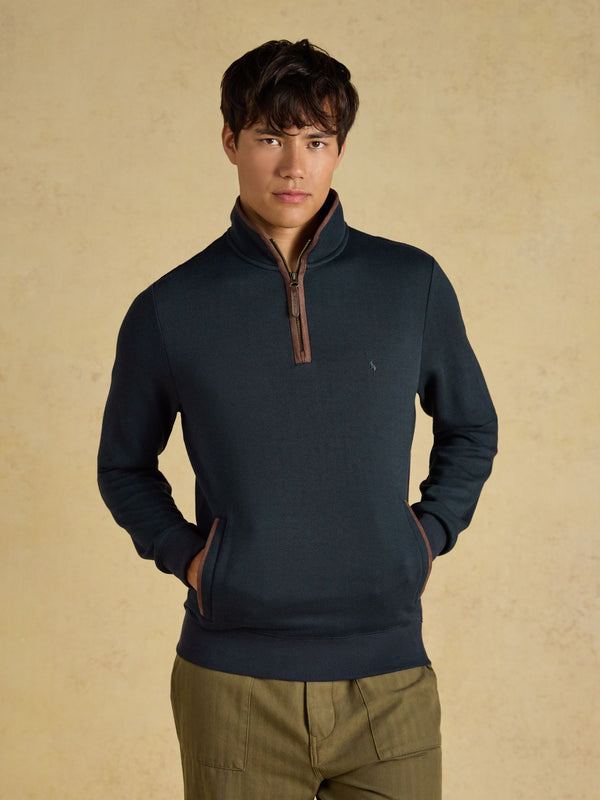 Joules Herringbone 1/4 Zip Sweater
