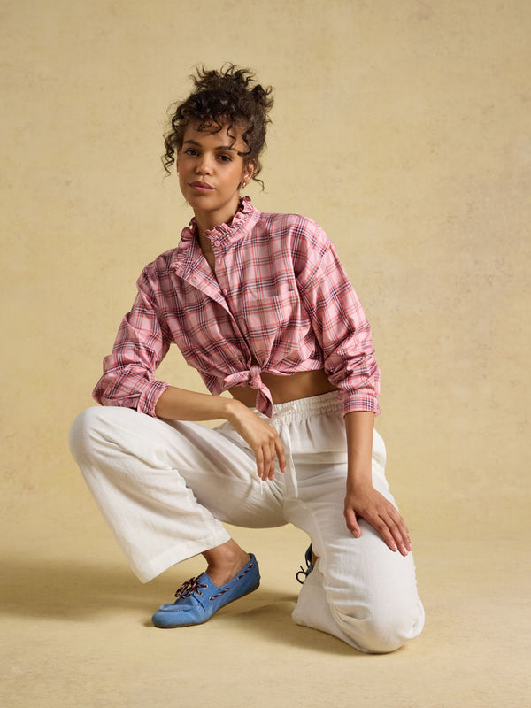 Joules Cropped Oxford Shirt