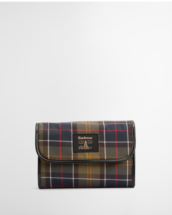 Barbour Tartan Hanging Washbag