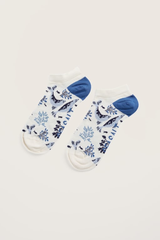 Seasalt Arty Bamboo Trainer Socks