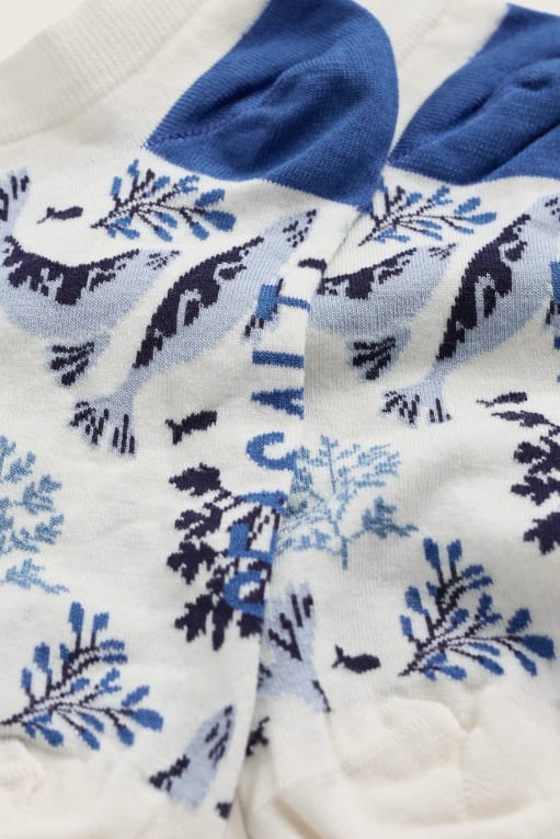 Seasalt Arty Bamboo Trainer Socks