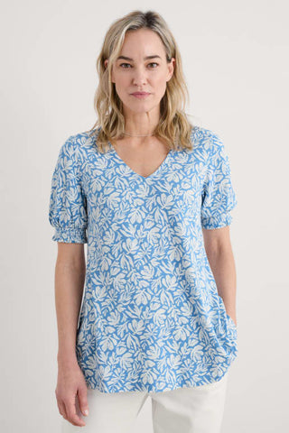 Seasalt Rosehip V-Neck Jersey Top