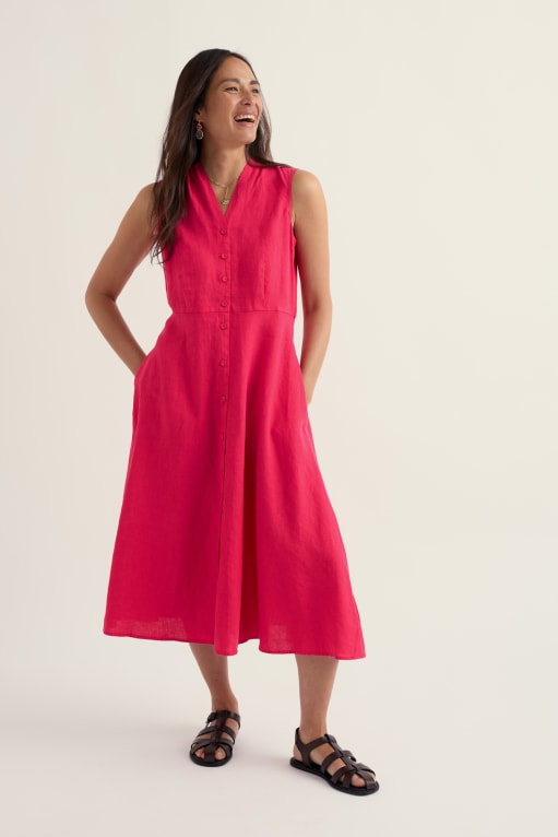 Seasalt Sleeveless Carved Wood Dress