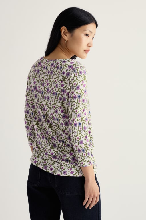 Seasalt 3/4 Kellow Jersey Top