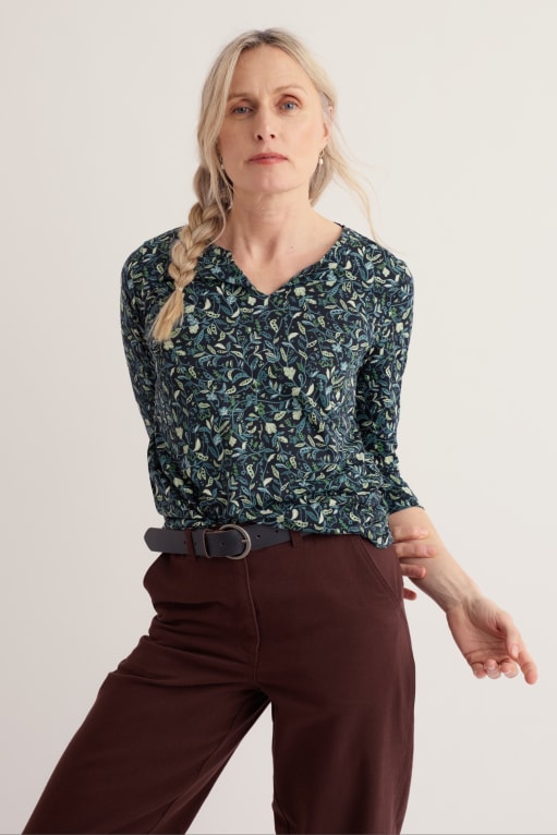 Seasalt 3/4 Kellow Top