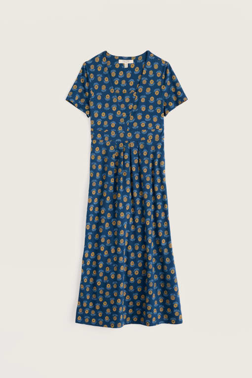Seasalt Short Sleeve Seed Packet Midi Dress