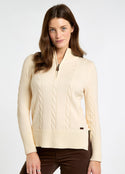 Dubarry Burtonpoint Zip Neck Sweater