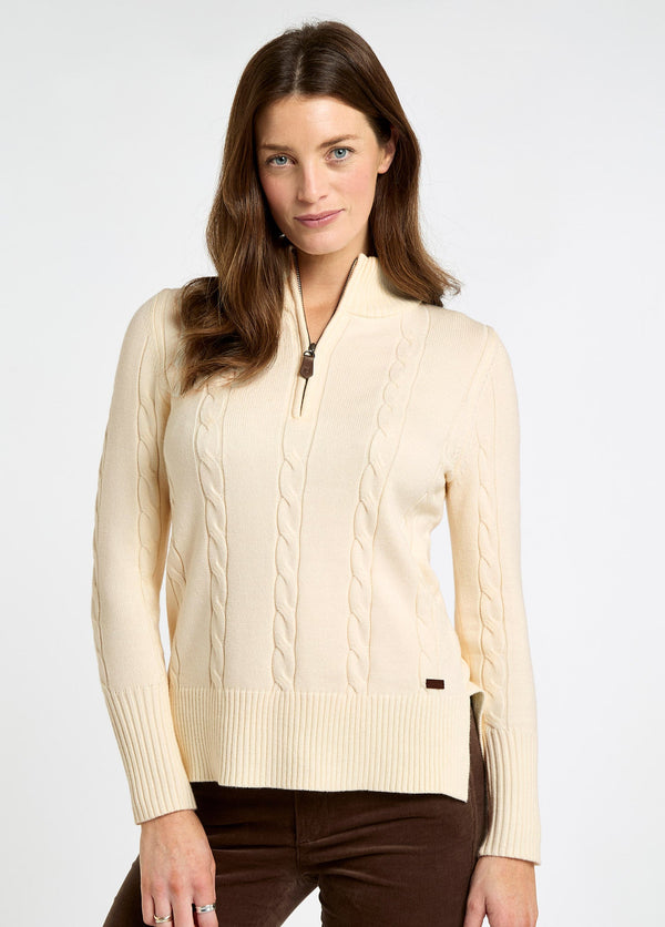 Dubarry Burtonpoint Zip Neck Sweater