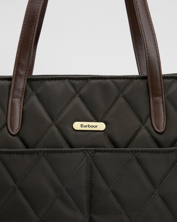 Barbour Quilted Tote Bag