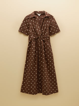 Joules Marina Linen Blend Dress