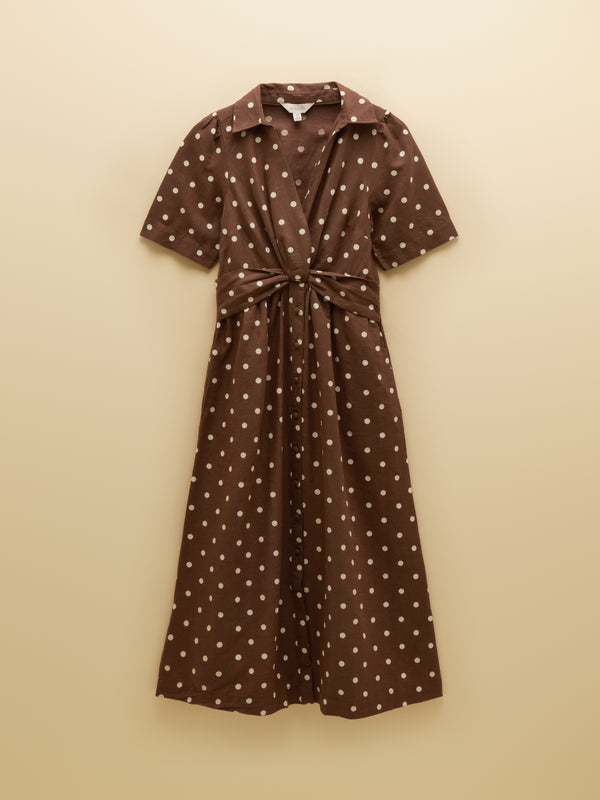 Joules Marina Linen Blend Dress