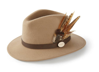 Hicks & Brown Suffolk Fedora Bronze Side Feather
