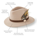 Hicks & Brown Suffolk Fedora Classic Feather