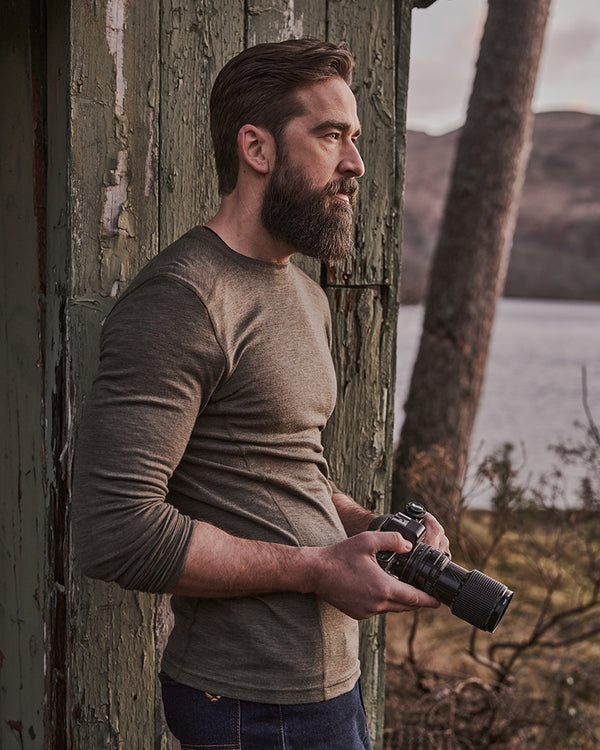 Hoggs of Fife Merino Wool Crew Neck Base Layer