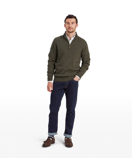 Schoffel Calton Cotton Cashmere 1/4 Zip