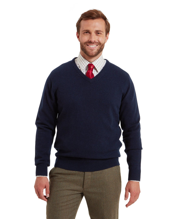 SCHOFFEL LEWIS LAMBSWOOL V NECK