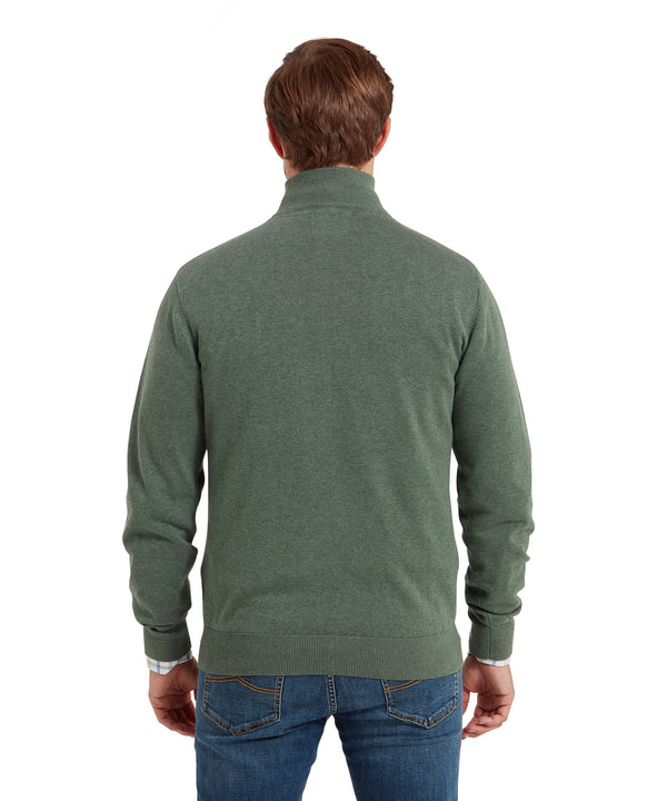 Schoffel Porthmeor Pima Cotton Quarter Zip Jumper