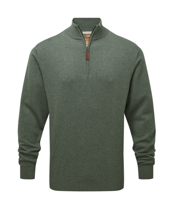 Schoffel Porthmeor Pima Cotton Quarter Zip Jumper