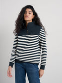 Seasalt 1/4 Zip Navigation Sweatshirt