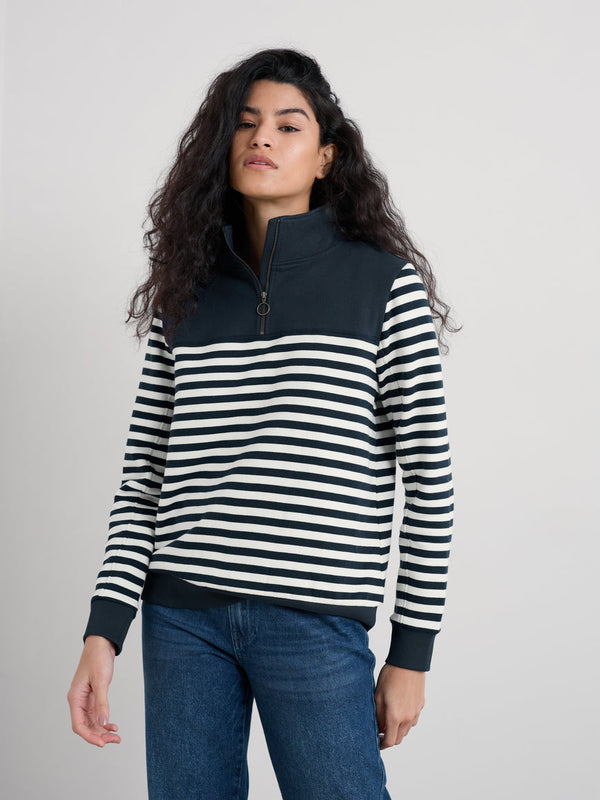 Seasalt 1/4 Zip Navigation Sweatshirt