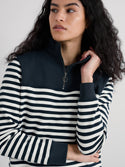 Seasalt 1/4 Zip Navigation Sweatshirt